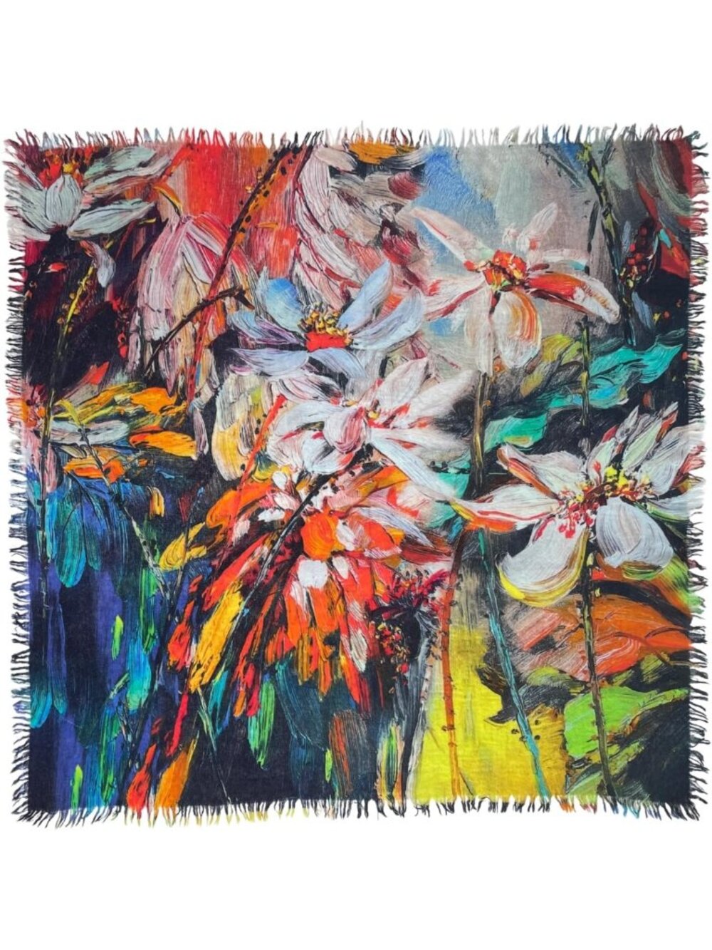 Soft Lightweight 100% Wool Scarf for Women | Cozy 39"x39" Winter Pashmina Wrap
